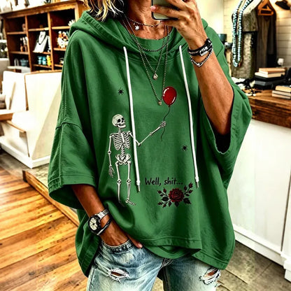 Women's Halloween Well, Shit... Print  Hoodie