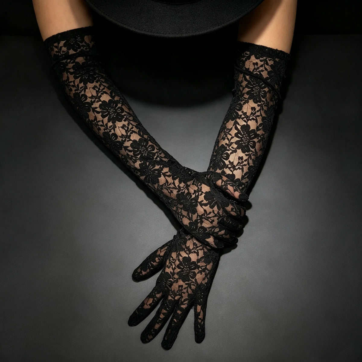 Women's Halloween Witch Cos Lace Gloves